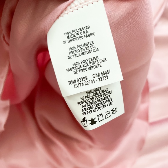 NWT- BEBE Silky Cowl Neck Pink Slip Dress - Picture 9 of 11